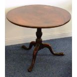 A good 18th century circular mahogany tilt-top Occasional Table,