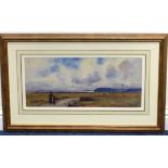 Willie Stephenson (1857-1938), a gilt framed and glazed Watercolour Study "The Morfa,