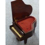 An Art Deco period realistically modelled Jewel Box as a grand piano, complete with keyboard etc.