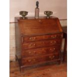 A late 18th century mahogany Writing Bureau,