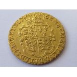 A rare early George III gold Quarter Guinea in very fine/uncirculated condition,