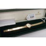 WATCH RECENTLY CLEANED AND SERVICED A 9-carat gold ladies Rolex Precision Wristwatch,