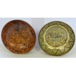 Two early 20th century Pilkington's Lancastrian style lustreware Bowls (one damaged and repaired),