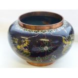 An early 20th century Chinese ovoid cloisonné Vase,