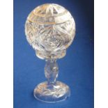 A fine mid-20th century hand cut crystal Table Lamp,