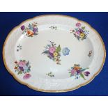 An early 19th century oval Spode porcelain Dish,