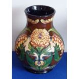 A Moorcroft limited edition (1/250) "Dahlia" Vase 2004 by Philip Gibson,