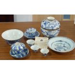 A mixed group of Chinese Ceramics to include a Tek Sing Dish with certificate of authenticity,