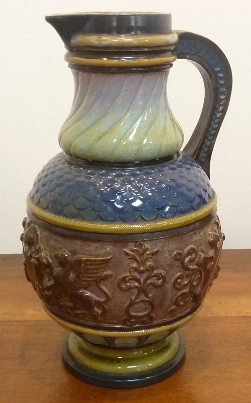 A late-19th century German stoneware Jug,