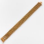 BRACELET SOUPLEen or jaune 18K. Poids brut : 33,67 gr. (accidents et manques)A gold bracelet.