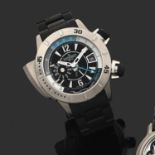 JAEGER LECOULTREMASTER COMPRESSOR DIVING PRO GEOGRAPHICMontre de plongée en titane avec