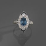 BAGUE MARQUISE SAPHIR