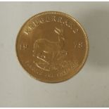 A Krugerrand dated 1978