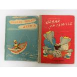 DE BRUNHOFF, Jean - Babar en Famille - 1938, French Text tog. w. Babar's Friend Zephir, 1947, Second