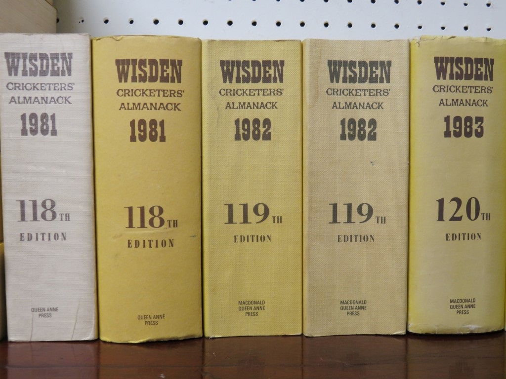 Twenty Wisden Cricketers' Almanacks to include:- 1976, 1977, 1979, 1980-1986 (inclusive), 1988- - Image 3 of 5