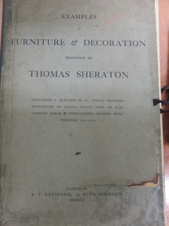 Examples of Furniture & Decoration designed by Thomas Sheraton - Batsford, 1906, with sixteen - Image 4 of 6