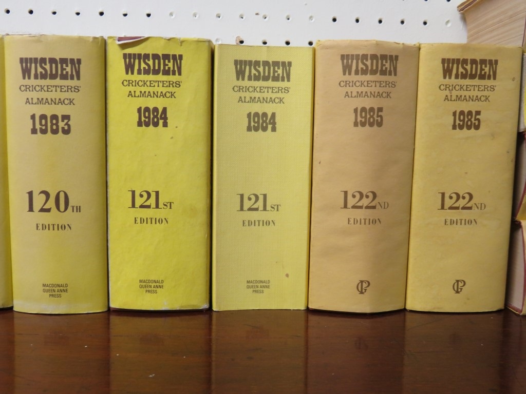 Twenty Wisden Cricketers' Almanacks to include:- 1976, 1977, 1979, 1980-1986 (inclusive), 1988- - Image 4 of 5