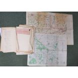 Collection of loose maps and ephemera, mainly of Second World War interest