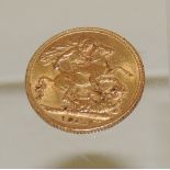 A George V sovereign dated 1912