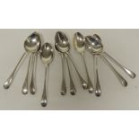 Eleven silver teaspoons, Chester 1901, approx 3.3oz