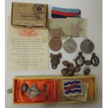 WWII casualty group of three - 1939-45 Star, Burma Star WM, in postage box with dog tag and