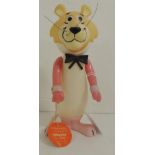 A Dakin Snagglepuss vinyl figure with original label c.1971 , 19cms high ++one whisker loose