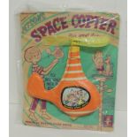 JETSON'S - a Transogram co. Space Copter with rubber-band drive, on original printed card ++very