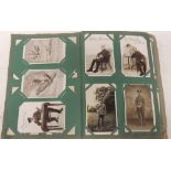 An album of approx. 177 early 20th Century postcards including good selection of WWI period military