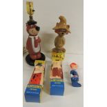 Vintage Flintstones Fun Bath plastic bottles - Fred Flintstone and Barney Rubble, in original