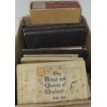 VARIOUS MANUFACTURERS - a quantity of adhesive albums with cards in; old empty albums and modern