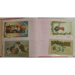 Approx 112 early 20th Century greetings postcards includes chromo litho Christmas greetings;