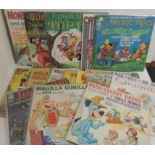 LP RECORDS - 15 including Robin Hood starring Top Cat; The Reluctant Dragon starring Touche Turtle &