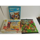 A Warren jigsaw The Flintstones in original box; a c.1992 Flintstones ball game and a boxed Dutch