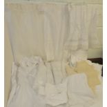 A quantity of babies Christening gowns; babies fine wool undergarment; ladies white cotton