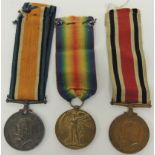 WWI pair and Special Constabulary medal to 195557 Gnr S P Chilcott RA (the Const medal with just