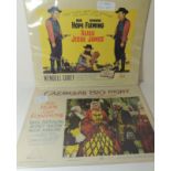 LOBBY CARDS - ALIAS JESSE JAMES 1959 starring Bob Hope and Rhonda Fleming, full set of eight and