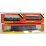 HORNBY - R4122 BR(SR) Luggage Van, boxed; R235 45T GLW Open Wagon boxed and R236 45T GWL Steel