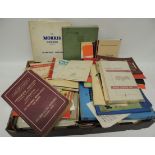 A large quantity of assorted motor vehicle handbooks and workshop manuals including Austin Healey