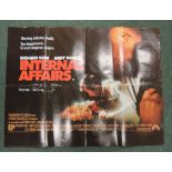 Original British quad film posters - Internal Affairs (1990) starring Richard Gere and Andy