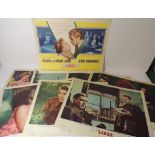 LOBBY CARDS - LIBEL 1959 starring Olivia de Havilland and Dirk Bogarde, full set of eight