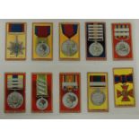 F & J SMITH - Medals, un-numbered thin card (10) ++one creased, others good