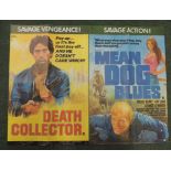Original British quad film posters - X rated films: double bill Death Collector/Mean Dog Blue; The