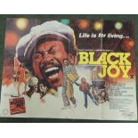 Original British quad film posters - X rated films: Black Joy starring Norman Beaton; The Glass