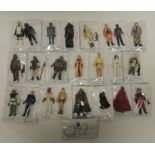 STAR WARS & EMPIRE STRIKES BACK - 23 vintage figures c.1977 - 1980's includes Jawa with cape; Han