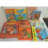 BOOKS - various including The Wacky Races Handbook; The Harlem Globetrotters Annual c.1973; Wacky