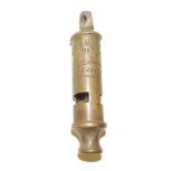 A brass Hudson The Metropolitan Whistle