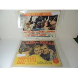 LOBBY CARDS - THE KID FROM TEXAS 1950 starring Dennis O'Keefe and Florence Rice, full set of eight