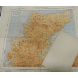 Collection of six Second World War maps covering, North Midlands and Lincolnshire, 69cm x 91cm, tog.