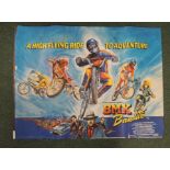An original British quad film poster for BMX Bandits, Rank organisation (loss to edge of one