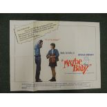 Original British film quad film poster "Maybe Baby" starring Molly Ringwald and Randall Batinkoff (